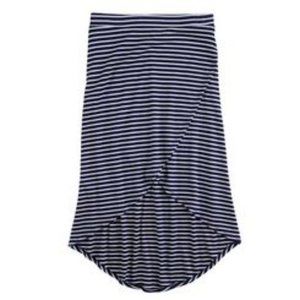New Amywear Girls Stripe Knit Skirt Size Medium 10-12   #744